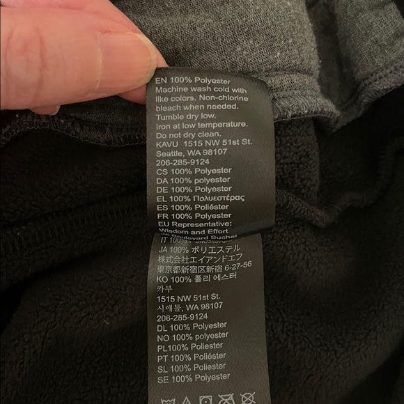 KAVU fleece zip up hooded jacket - Picture 8 of 8